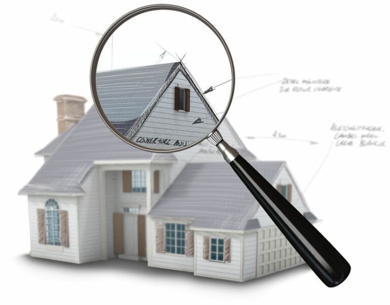 House with a magnifying glass, highlighting solar power on roof, solar energy cost, and best solar energy solutions.